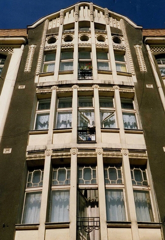 Lodz, Jugendstil architecture facade