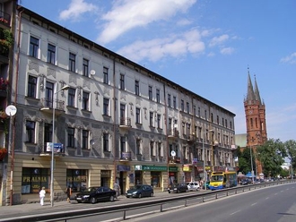 Tarnw - Krakowska street near the Planty